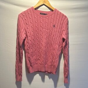 Polo by Ralph Lauren Pink Cable Knit Sweater